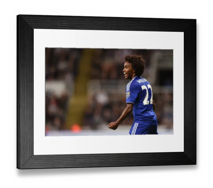 Framed Print : Willian's Brilliant Strike: Chelsea's Second Goal vs. Newcastle United (September 2015) Framed Print : Willian's Brilliant Strike: Chelsea's Second Goal vs. Newcastle United (September 2015)