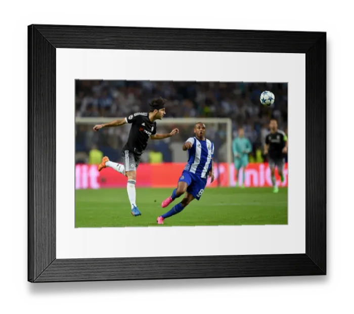 Framed Print : Cesc Fabregas Scores the Game-Winning Goal Past Yacine Brahimi in Chelsea's Champions League Victory at Estadio do Dragao (September 2015) Framed Print : Cesc Fabregas Scores the Game-Winning Goal Past Yacine Brahimi in Chelsea's Champions League Victory at Estadio do Dragao (September 2015)