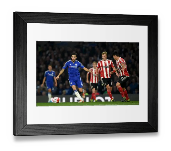 Framed Print : Cesc Fabregas in Action: Chelsea FC vs Southampton, October 2015 Framed Print : Cesc Fabregas in Action: Chelsea FC vs Southampton, October 2015
