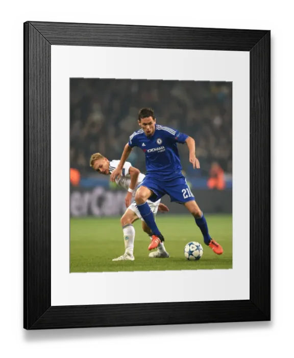 Framed Print : Matic vs Buyalsky: A Champions League Showdown - Battle for the Ball (October 2015)