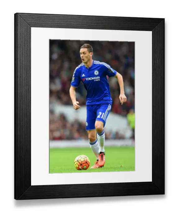 Framed Print : Nemanja Matic in Action: Chelsea vs. West Ham United, Premier League Showdown (October 2015)