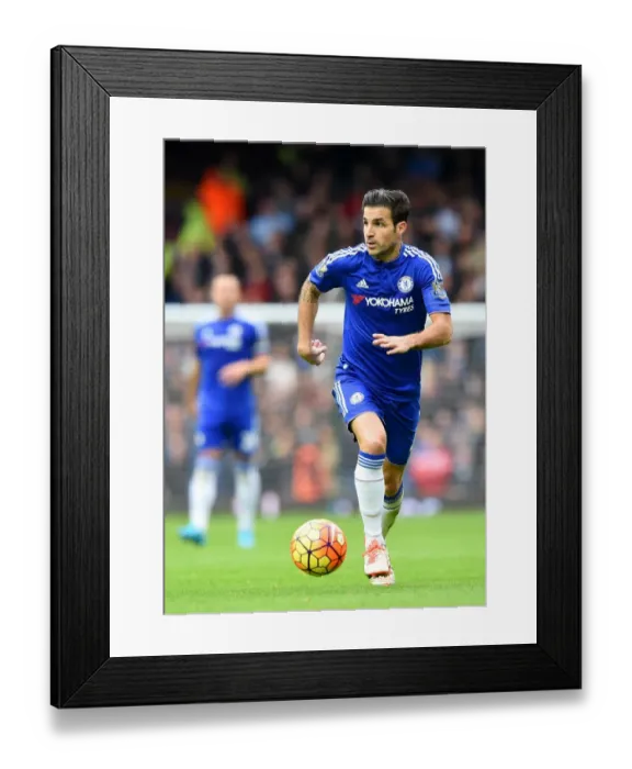 Framed Print : Cesc Fabregas: Chelsea Star in Action against West Ham United (October 2015) Framed Print : Cesc Fabregas: Chelsea Star in Action against West Ham United (October 2015)