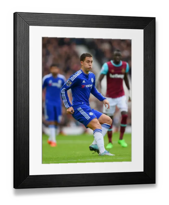 Framed Print : Eden Hazard in Action: Chelsea vs. West Ham United, Premier League Showdown (October 2015)
