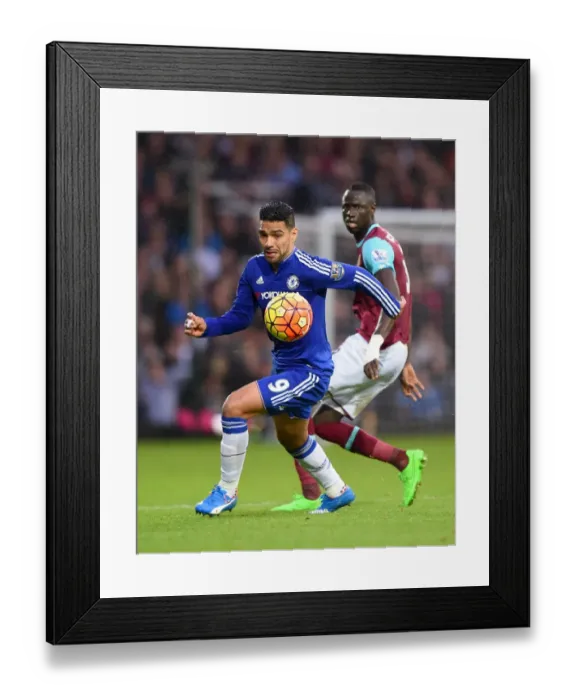 Framed Print : Radamel Falcao in Action: Chelsea vs. West Ham United, October 2015
