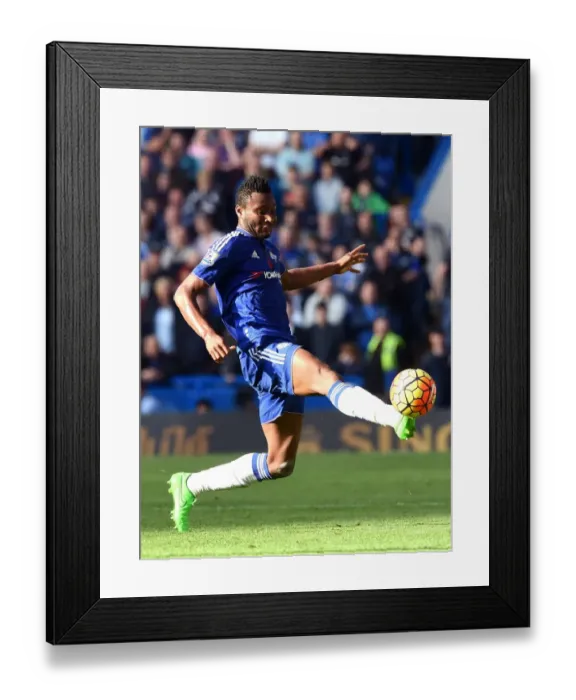 Framed Print : Mikel John Obi's Showdown at Stamford Bridge: Chelsea vs Liverpool, Barclays Premier League