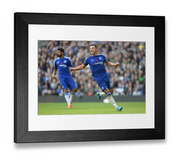 Framed Print : John Terry's Showdown at Stamford Bridge: Chelsea vs Liverpool - Barclays Premier League Clash