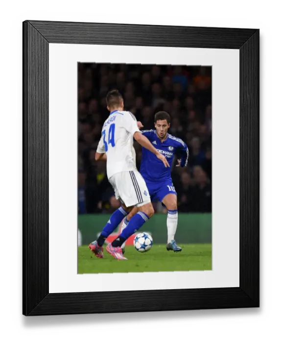Framed Print : Charging Ahead: Eden Hazard vs Yevhen Khacheridi, Chelsea vs Dynamo Kiev, UEFA Champions League, Group G, Stamford Bridge (November 2015) Framed Print : Charging Ahead: Eden Hazard vs Yevhen Khacheridi, Chelsea vs Dynamo Kiev, UEFA Champions League, Group G, Stamford Bridge (November 2015)
