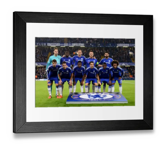 Framed Print : United in Blue: Chelsea FC's Showdown with Dynamo Kiev in Group G (November 2015) - The Team's Unity Before the Stamford Bridge Clash Framed Print : United in Blue: Chelsea FC's Showdown with Dynamo Kiev in Group G (November 2015) - The Team's Unity Before the Stamford Bridge Clash