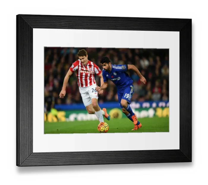 Framed Print : Soccer - Barclays Premier League - Stoke City v Chelsea - Britannia Stadium