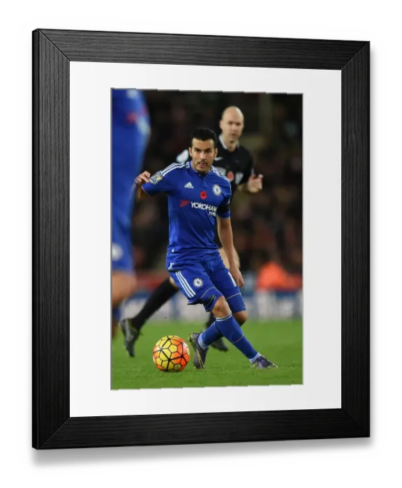 Framed Print : Pedro in Action: Thrilling Moments from Chelsea vs. Stoke City, Premier League (Nov. 2015) Framed Print : Pedro in Action: Thrilling Moments from Chelsea vs. Stoke City, Premier League (Nov. 2015)