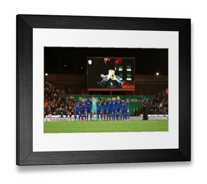 Framed Print : Chelsea Football Club Honors Fallen Armed Forces: A Minute's Silence before Stoke City Match (November 2015) Framed Print : Chelsea Football Club Honors Fallen Armed Forces: A Minute's Silence before Stoke City Match (November 2015)