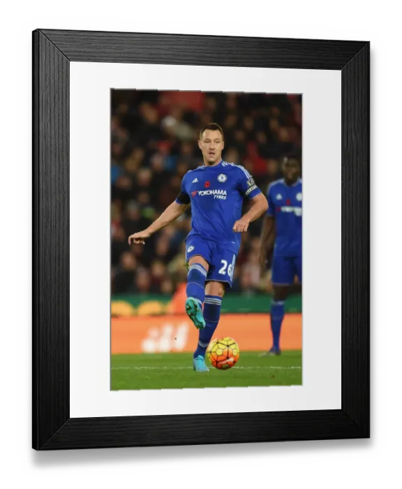Framed Print : John Terry in Action: Chelsea vs. Stoke City, Britannia Stadium (November 2015) Framed Print : John Terry in Action: Chelsea vs. Stoke City, Britannia Stadium (November 2015)