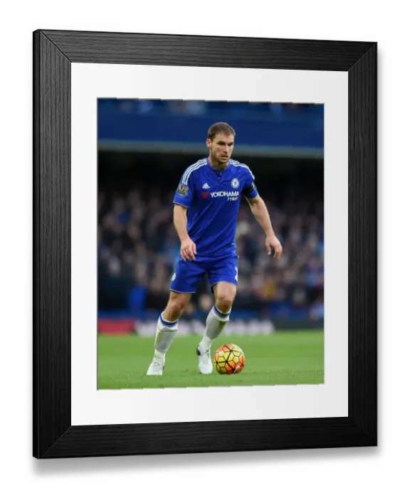 Framed Print : Branislav Ivanovic in Action: Chelsea vs. Norwich City, Premier League, Stamford Bridge (November 2015)