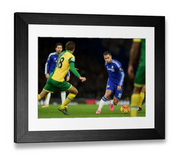 Framed Print : Eden Hazard: Premier League Magic at Stamford Bridge vs. Norwich City (Nov. 2015) Framed Print : Eden Hazard: Premier League Magic at Stamford Bridge vs. Norwich City (Nov. 2015)