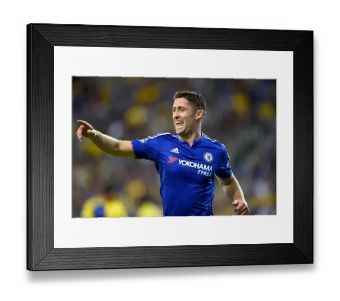 Framed Print : Chelsea's Gary Cahill Euphorically Celebrates First Goal Against Maccabi Tel Aviv in UEFA Champions League (November 2015) Framed Print : Chelsea's Gary Cahill Euphorically Celebrates First Goal Against Maccabi Tel Aviv in UEFA Champions League (November 2015)