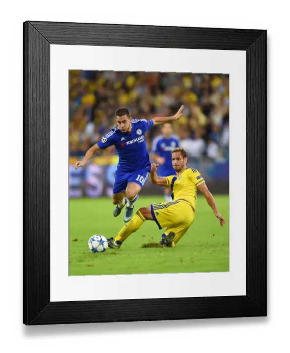 Framed Print : Hazard vs. Garcia: A Champions League Showdown - Battle for Supremacy between Chelsea's Eden Hazard and Maccabi Tel Aviv's Carlos Garcia (November 2015) Framed Print : Hazard vs. Garcia: A Champions League Showdown - Battle for Supremacy between Chelsea's Eden Hazard and Maccabi Tel Aviv's Carlos Garcia (November 2015)