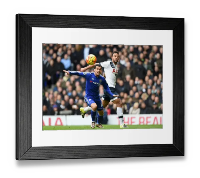 Framed Print : Battle for the Ball: Pedro vs. Mousa Dembele - Tottenham Hotspur vs. Chelsea (November 2015, Premier League, White Hart Lane) Framed Print : Battle for the Ball: Pedro vs. Mousa Dembele - Tottenham Hotspur vs. Chelsea (November 2015, Premier League, White Hart Lane)
