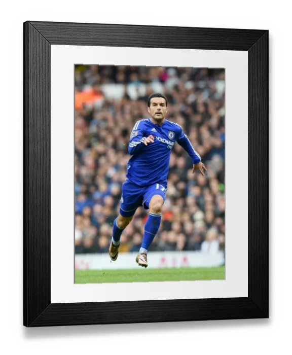 Framed Print : Pedro's Game-Winning Goal: Chelsea Triumphs Over Tottenham Hotspur in Premier League Showdown (November 2015)