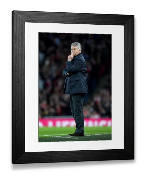 Framed Print : Guus Hiddink at Emirates Stadium: Chelsea vs Arsenal, Premier League Clash (January 2016) Framed Print : Guus Hiddink at Emirates Stadium: Chelsea vs Arsenal, Premier League Clash (January 2016)