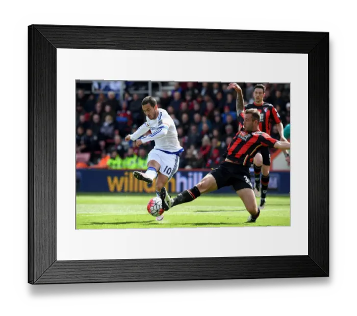 Framed Print : Blocked Shot: Eden Hazard vs. Steve Cook - AFC Bournemouth vs. Chelsea (April 2016) Framed Print : Blocked Shot: Eden Hazard vs. Steve Cook - AFC Bournemouth vs. Chelsea (April 2016)