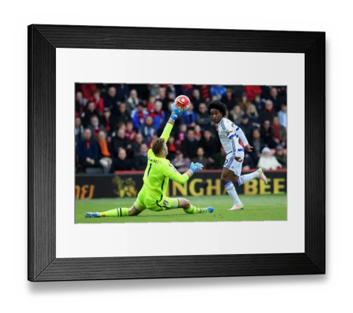 Framed Print : Willian's Third: AFC Bournemouth vs. Chelsea, Barclays Premier League, Vitality Stadium (April 2016) - Chelsea's Decisive Moment
