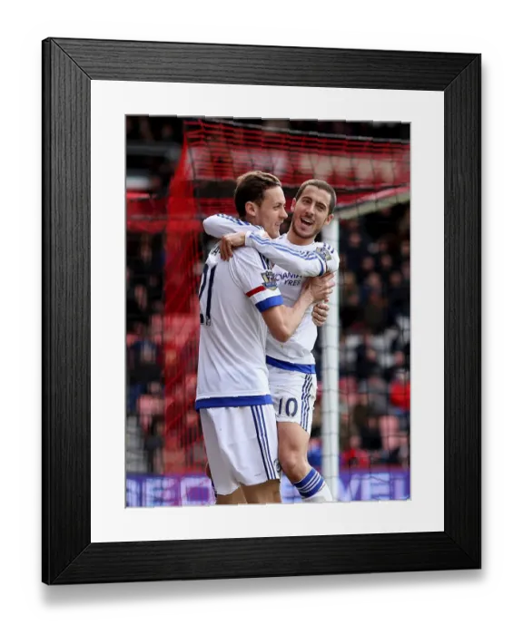 Framed Print : Four Goals Blitz: Hazard and Matic Celebrate in Style for Chelsea at Bournemouth (April 2016) Framed Print : Four Goals Blitz: Hazard and Matic Celebrate in Style for Chelsea at Bournemouth (April 2016)