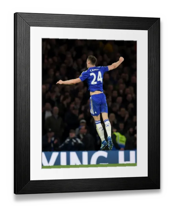 Framed Print : Gary Cahill Strikes First: Chelsea vs. Tottenham (2015-16), Barclays Premier League - Stamford Bridge Framed Print : Gary Cahill Strikes First: Chelsea vs. Tottenham (2015-16), Barclays Premier League - Stamford Bridge