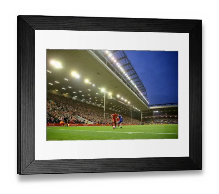 Framed Print : Battle for the Ball: Sturridge vs. Fabregas - Liverpool vs. Chelsea (2015-16) Framed Print : Battle for the Ball: Sturridge vs. Fabregas - Liverpool vs. Chelsea (2015-16)