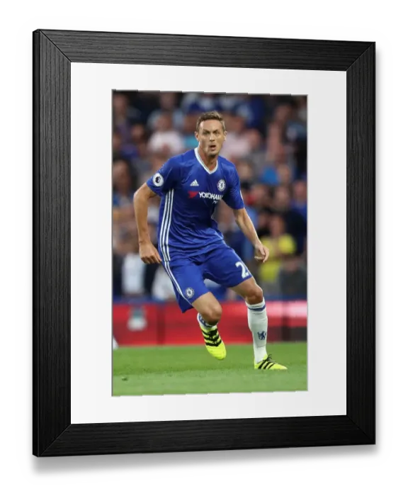 Framed Print : Nemanja Matic in Action: Chelsea's Midfield Maestro at Stamford Bridge vs. West Ham United, Premier League Framed Print : Nemanja Matic in Action: Chelsea's Midfield Maestro at Stamford Bridge vs. West Ham United, Premier League