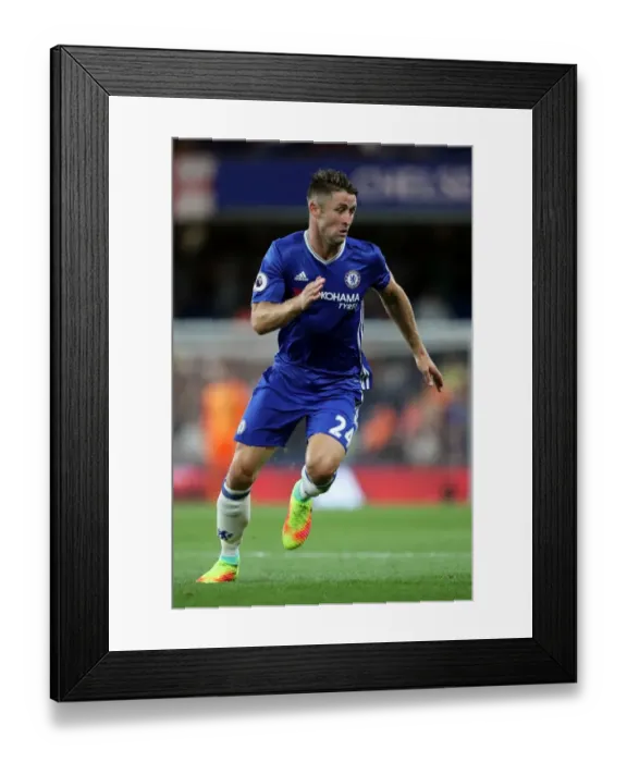 Framed Print : Gary Cahill in Action: Chelsea vs. West Ham United - Premier League at Stamford Bridge