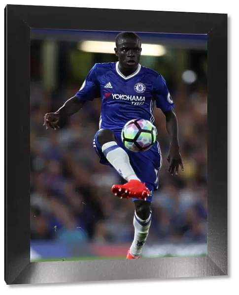 N'Golo Kante in Action: Chelsea vs. West Ham United - Premier League Battle at Stamford Bridge