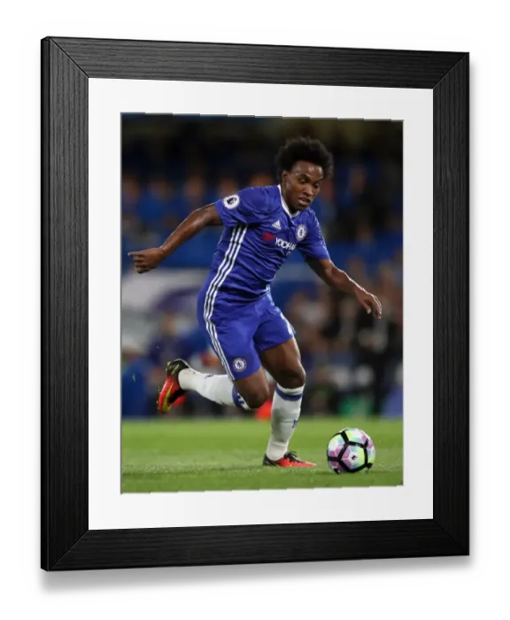 Framed Print : Willian's Stunner: Chelsea's Triumph Over West Ham United in the Premier League Framed Print : Willian's Stunner: Chelsea's Triumph Over West Ham United in the Premier League
