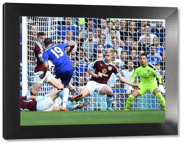 Triple Defense: Marney, Ward, and Mee Thwart Costa's Advance at Stamford Bridge (Burnley's Unyielding Rearguard)
