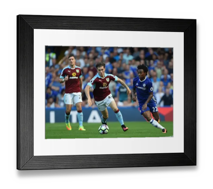 Framed Print : Thrilling Escape: Willian Outwits Aiden O'Neill at Stamford Bridge - Chelsea vs Burnley, Premier League Framed Print : Thrilling Escape: Willian Outwits Aiden O'Neill at Stamford Bridge - Chelsea vs Burnley, Premier League