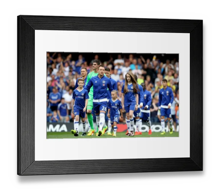 Framed Print : John Terry Leads Chelsea: Premier League Showdown Against Burnley at Stamford Bridge