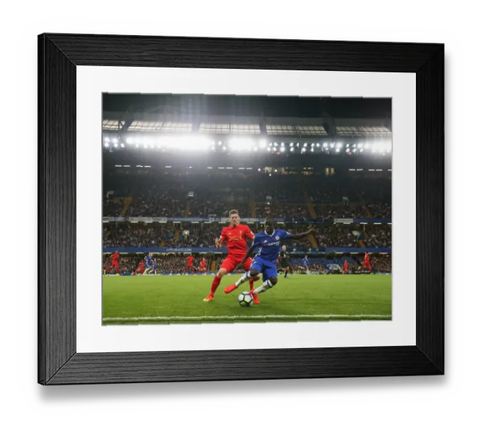 Framed Print : Intense Rivalry: Milner vs. Kante at Stamford Bridge - Chelsea vs. Liverpool, Premier League (2016) Framed Print : Intense Rivalry: Milner vs. Kante at Stamford Bridge - Chelsea vs. Liverpool, Premier League (2016)
