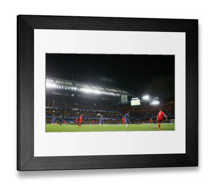 Framed Print : Milner vs. Chelsea: Intense Face-Off in Premier League Clash at Stamford Bridge - PA Images