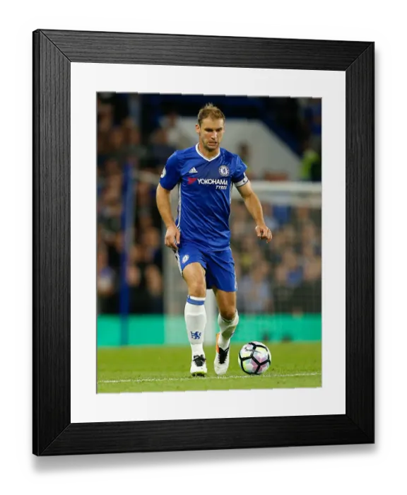 Framed Print : Branislav Ivanovic in Action: Chelsea vs Liverpool - Premier League at Stamford Bridge