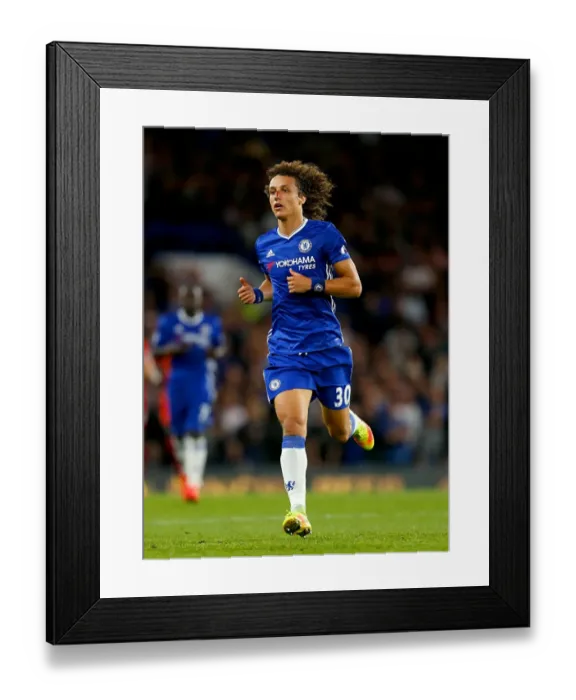 Framed Print : David Luiz Soaring High: Chelsea's Victory Against Liverpool at Stamford Bridge - Premier League Framed Print : David Luiz Soaring High: Chelsea's Victory Against Liverpool at Stamford Bridge - Premier League