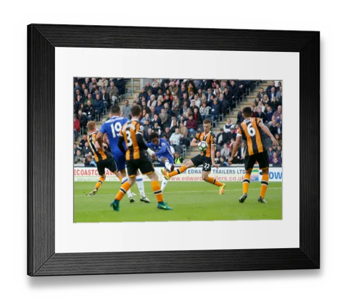 Framed Print : Willian Scores First Goal: Chelsea's Victory at Hull City's KCOM Stadium Framed Print : Willian Scores First Goal: Chelsea's Victory at Hull City's KCOM Stadium