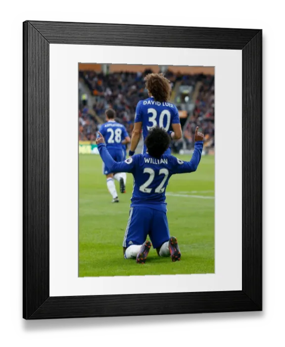 Framed Print : Willian's Strike: Chelsea's Historic Goal at Hull's KCOM Stadium, Premier League Framed Print : Willian's Strike: Chelsea's Historic Goal at Hull's KCOM Stadium, Premier League