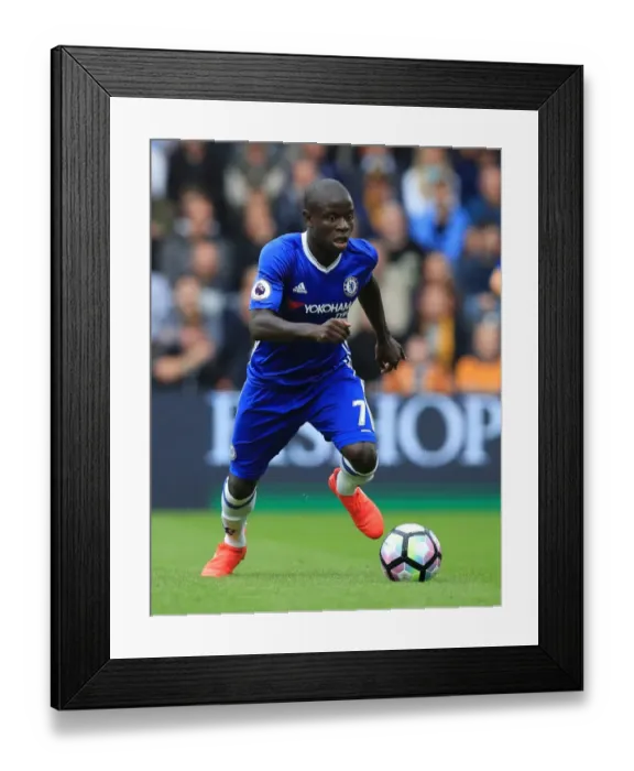 Framed Print : N'Golo Kante in Action: Hull City vs. Chelsea - Premier League - KCOM Stadium Framed Print : N'Golo Kante in Action: Hull City vs. Chelsea - Premier League - KCOM Stadium