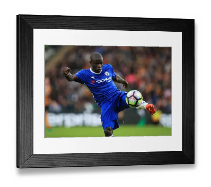 Framed Print : Golo Kante in Action: Hull City vs. Chelsea - Premier League - KCOM Stadium