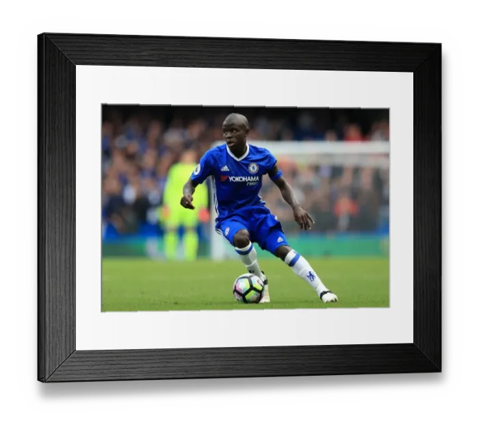 Framed Print : N'Golo Kante's Home Turf: Chelsea vs Leicester City - Premier League Clash at Stamford Bridge