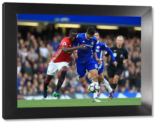 Battle for the Ball: Diego Costa vs Eric Bailly - Chelsea vs Manchester United, Premier League