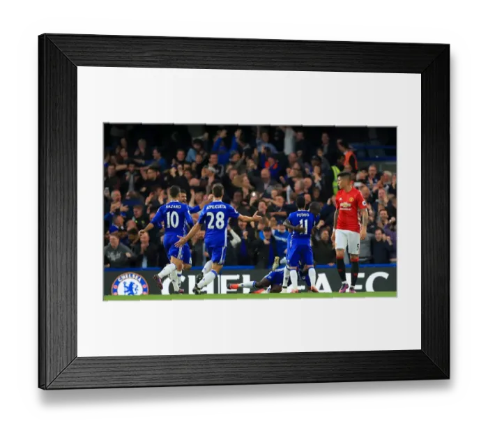 Framed Print : N'Golo Kante's Stunner: Chelsea's Fourth Goal in Epic Showdown Against Manchester United