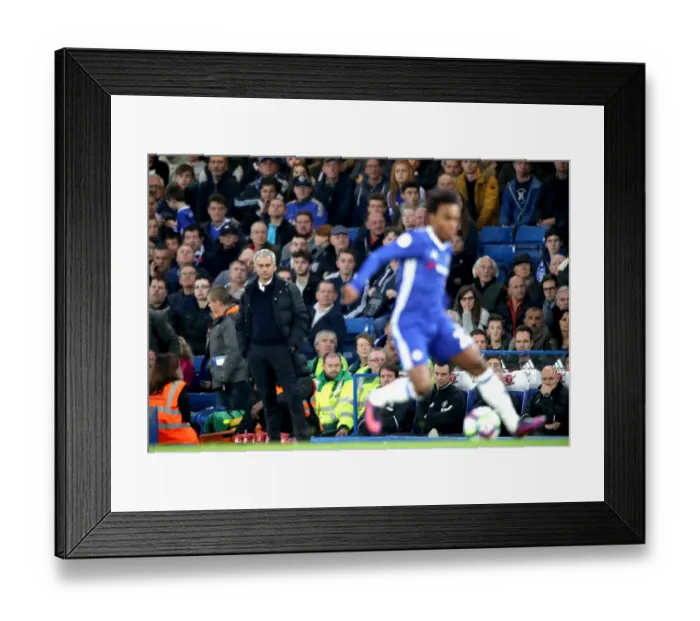 Framed Print : Mourinho's Return: Chelsea vs. Manchester United - A Premier League Showdown at Stamford Bridge