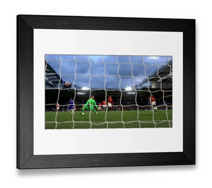 Framed Print : N'Golo Kante Stuns Manchester United: Chelsea's Fourth Goal Explosion at Stamford Bridge