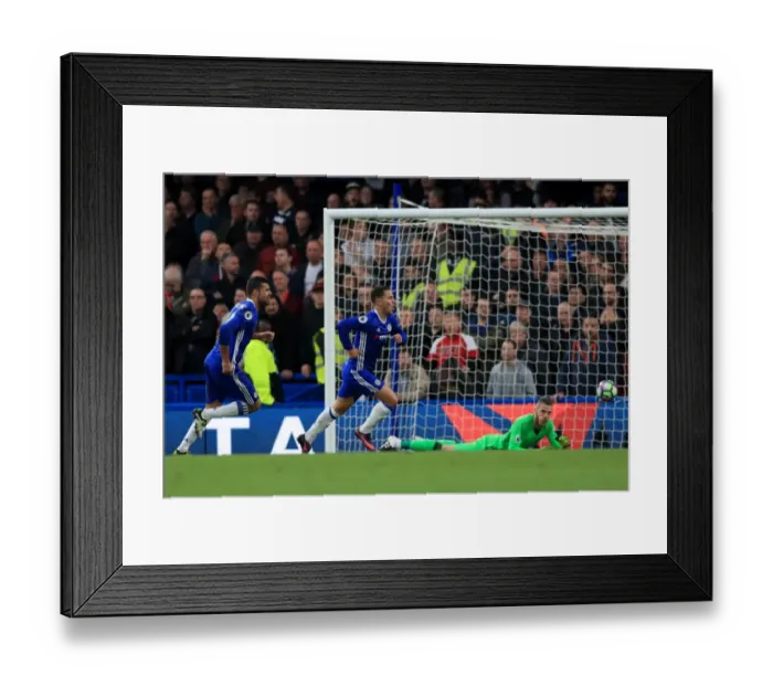 Framed Print : Triple Threat: Eden Hazard's Hat-Trick Leads Chelsea to Glory Over Manchester United at Stamford Bridge (Premier League) Framed Print : Triple Threat: Eden Hazard's Hat-Trick Leads Chelsea to Glory Over Manchester United at Stamford Bridge (Premier League)