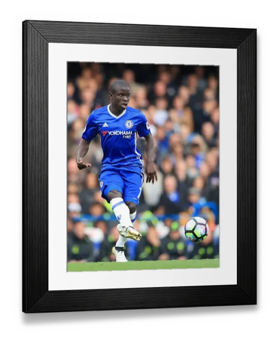 Framed Print : N'Golo Kante in Action: Chelsea vs Manchester United, Premier League Framed Print : N'Golo Kante in Action: Chelsea vs Manchester United, Premier League